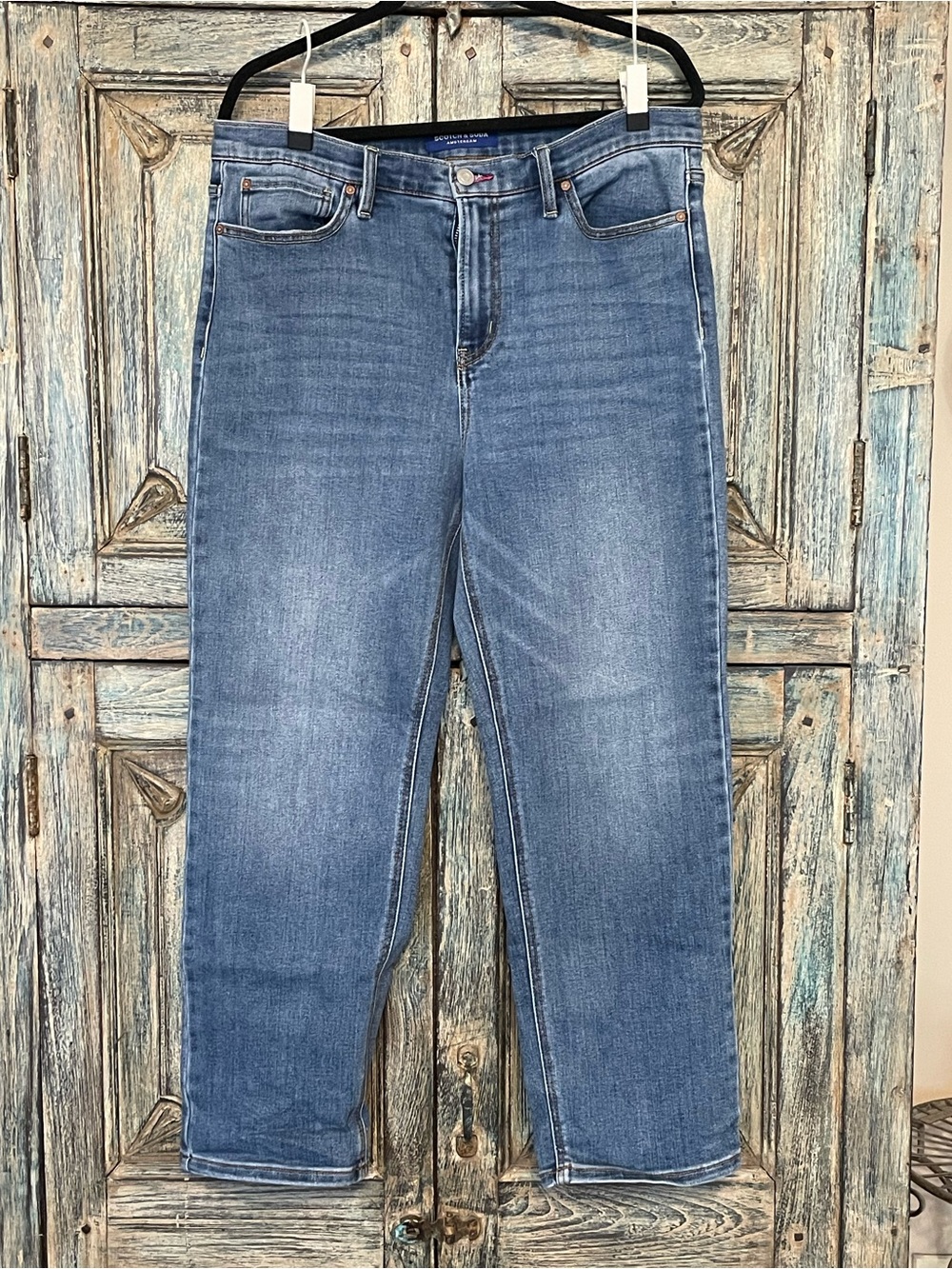 Scotch & Soda Blue Straight-Leg Jeans